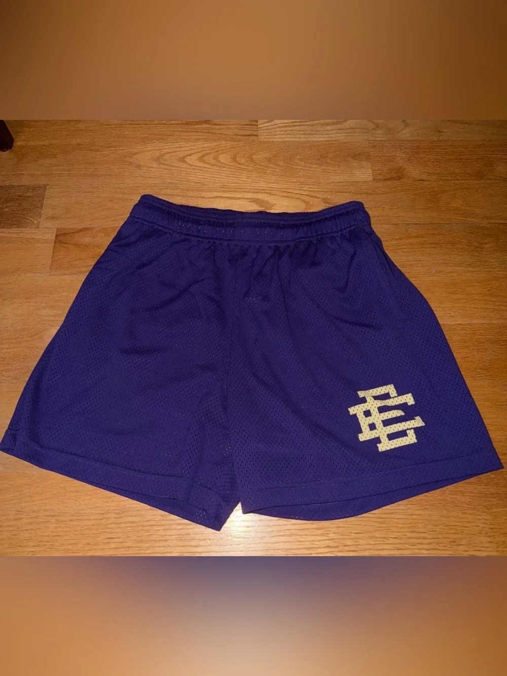 Eric Emanuel EE Basic/Core Short - Size L - Purple/Off White - 100% authentic